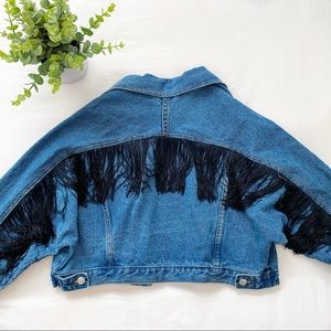 Jean Jacket with Fringe